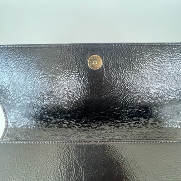 YSL -Vintage patent leather clutch - black - authentic - Picture 11 of 15